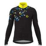 Maillot Hiver Manches Longues ORDINO Croisillons Noir/Jaune