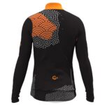 Maillot de manga larga de invierno ORDINO Inca Negro/Naranja - Imagen 3