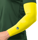 manchettes de cyclisme thermiques jaune