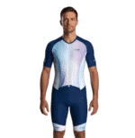 Trifonction de Triathlon Longue Distance Hyper Respirante - Bleu