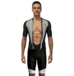 Kurzärmeliger Langstrecken-Triathlonanzug - Grau/Schwarz – Bild 4
