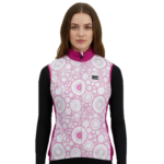 coupe vent cyclisme rose