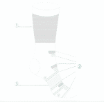 Chaussettes de Cyclisme Respirantes - Blanc / Full Speed – Image 5