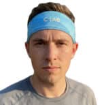 BREATHABLE MESH HEADBAND - LIGHT BLUE