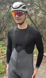 Culotte largo de ciclismo de invierno PIRINEUS – Gris - Imagen 5
