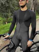 PIRINEUS Winter Cycling Tights – Black - Image 5