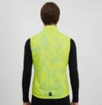 coupe vent de cyclisme jaune fluo