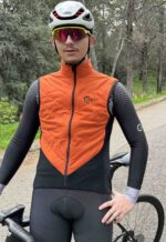 Chaleco de Ciclismo de Gravel Cortavientos ARCALIS - Naranja - Imagen 4