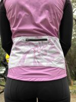 Gilet de Cyclisme Femme Imperméable Coupe-Vent ALPS Rose – Image 7