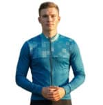 ORDINO Winter Long Sleeve Cycling Jersey Petrol