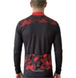 Langärmliges Winter-Radtrikot ORDINO Schwarz/Rot – Bild 3