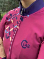 Maillot Hiver Manches Longues Femme ORDINO Croisillons Fuchsia – Image 8