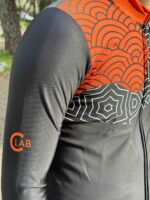 Maillot de manga larga de invierno ORDINO Inca Negro/Naranja - Imagen 8