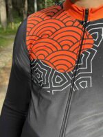 Maillot de manga larga de invierno ORDINO Inca Negro/Naranja - Imagen 10