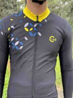 Maillot Hiver Manches Longues ORDINO Croisillons Noir/Jaune – Image 10