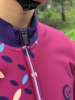 Maillot Hiver Manches Longues Femme ORDINO Croisillons Fuchsia – Image 4