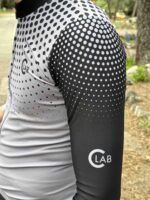 Langärmliges Winter-Radtrikot ORDINO Grey Dot – Bild 7