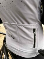 Langärmliges Winter-Radtrikot ORDINO Grey Dot – Bild 6