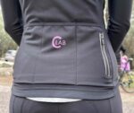 ORDINO Dot Long Sleeve Women's Winter Cycling Jersey Black/Pink - Image 6