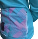 Maillot de ciclismo de invierno de manga larga ORDINO Verde/Rosa - Imagen 5