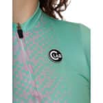 UNICA Women's Cycling Jersey Green/Pink - Image 5