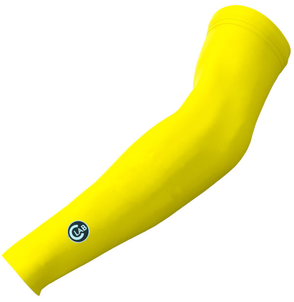 manchettes de cyclisme hiver jaune