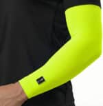 manchettes de cyclisme haut de gamme jaune fluorescent