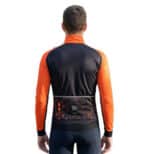 Giacca invernale impermeabile PIRINEUS Splash nera/arancione - immagine 5