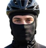 cagoule thermique noire de cyclisme