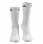 chaussettes de cyclisme hautes blanches
