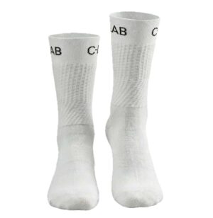 chaussettes de cyclisme hautes blanches