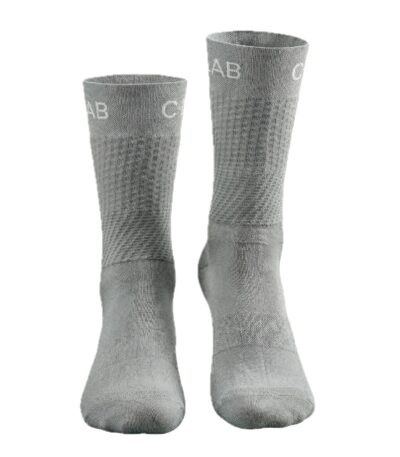 chaussettes de cyclisme respirantes grises