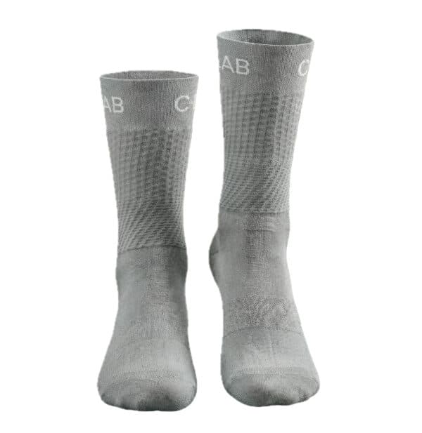 chaussettes de cyclisme respirantes grises