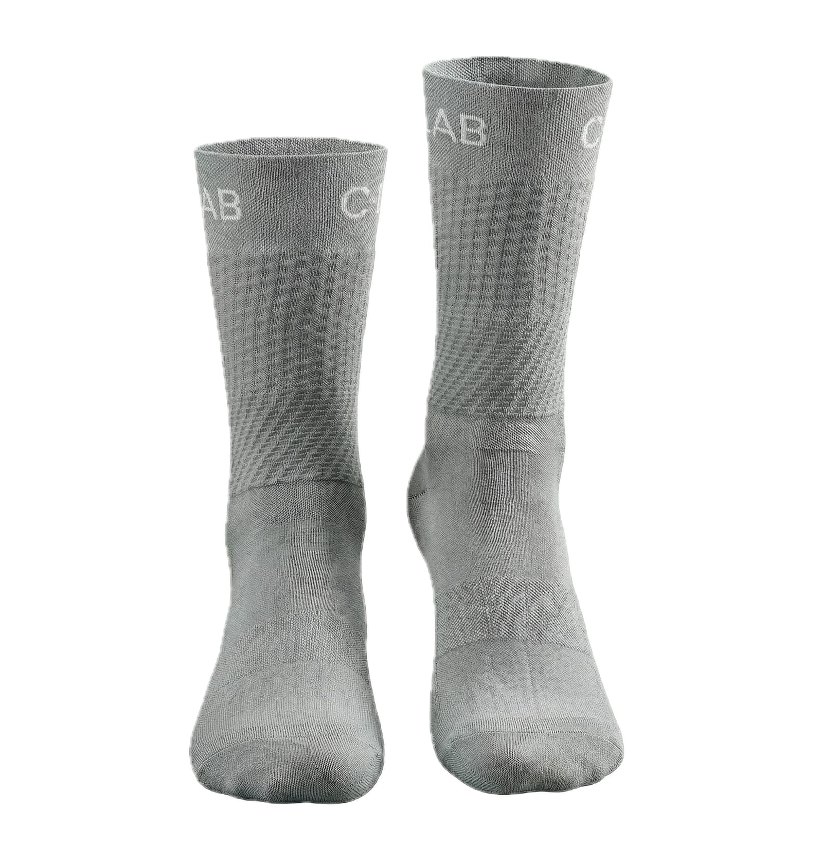 chaussettes-cyclisme-grises-face chaussettes de cyclisme respirantes grises