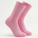 chaussettes de cyclisme rose pale