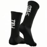 chaussettes de cyclisme noires brodées full speed