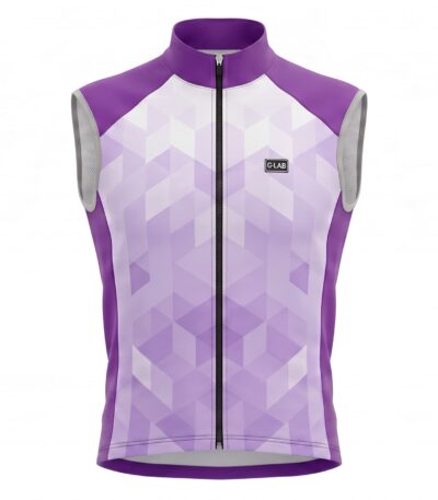 gilet coupe vent imperméable unisexe violet