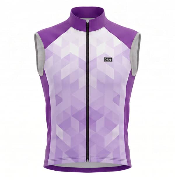 gilet coupe vent imperméable unisexe violet