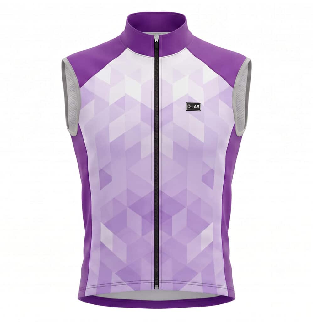 gilet coupe vent imperméable unisexe violet