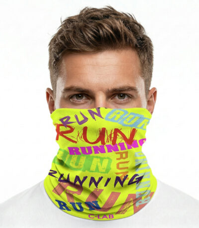 TOUR DE COU LÉGER DE RUNNING JAUNE FLUO