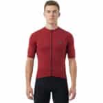 maillot de cyclisme unisexe bordeaux uni haut de gamme Italie