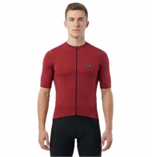 maillot de cyclisme unisexe bordeaux uni haut de gamme Italie