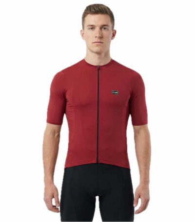 maillot de cyclisme unisexe bordeaux uni haut de gamme Italie