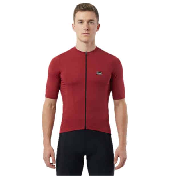 maillot de cyclisme unisexe bordeaux uni haut de gamme Italie