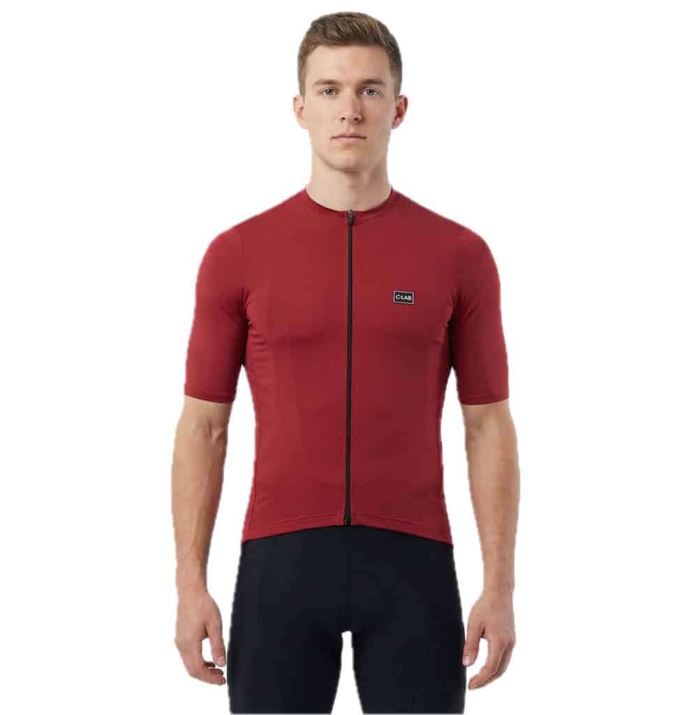 maillot de cyclisme unisexe bordeaux uni haut de gamme Italie