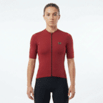 maillot de cyclisme unisexe bordeaux