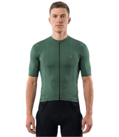 maillot de cyclisme unisexe vert foncé qualité Italie