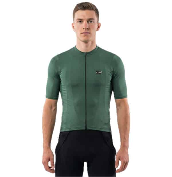 maillot de cyclisme unisexe vert foncé qualité Italie