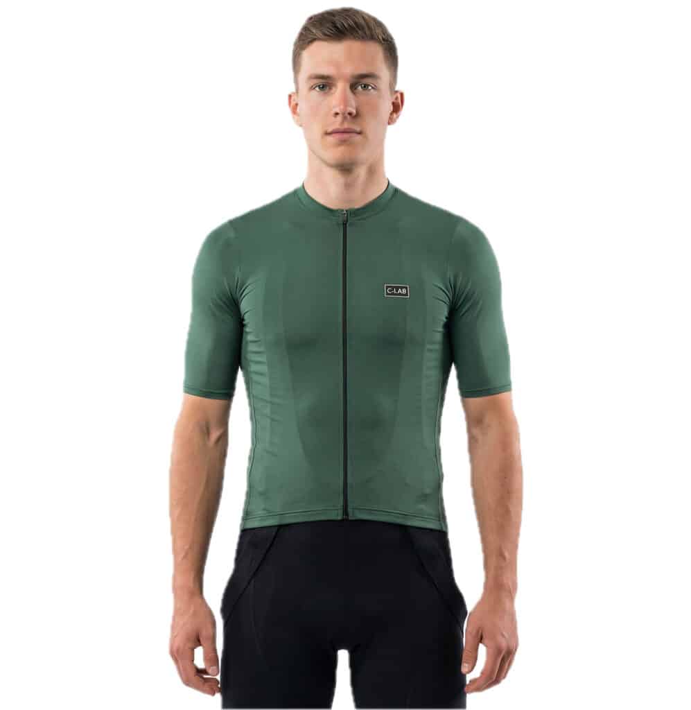 maillot de cyclisme unisexe vert foncé qualité Italie
