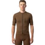maillot cyclisme gravel marron 5 poches
